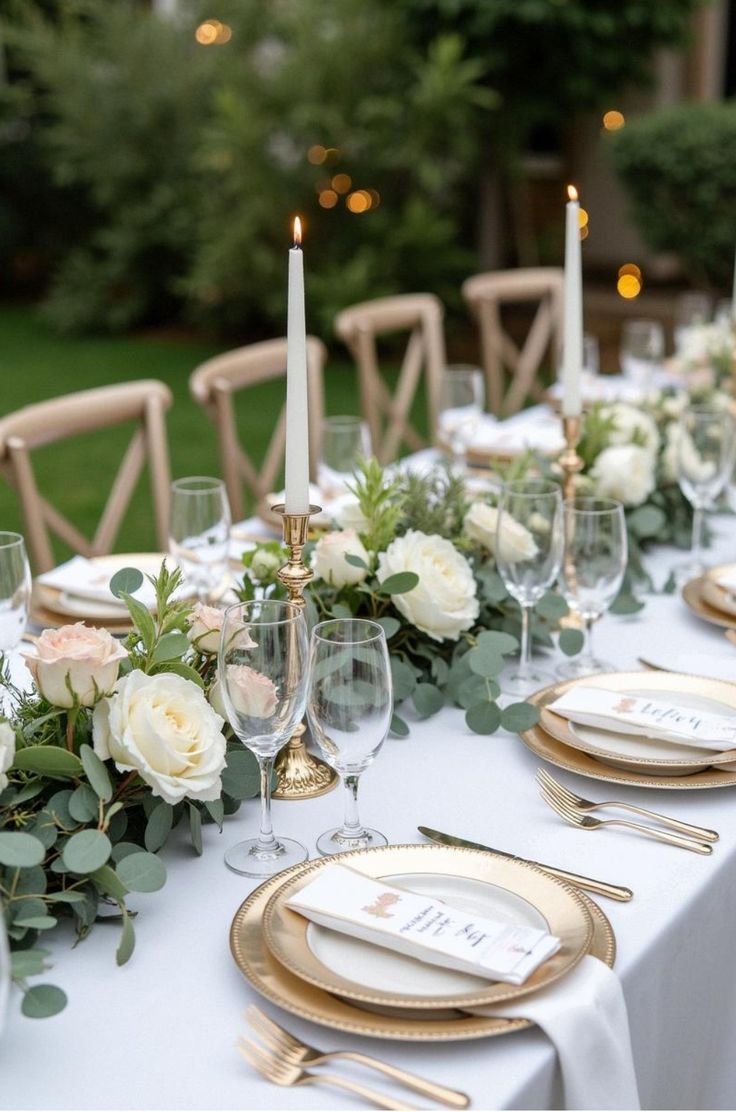 Mesa decorada con piezas elegantes de MIKA
